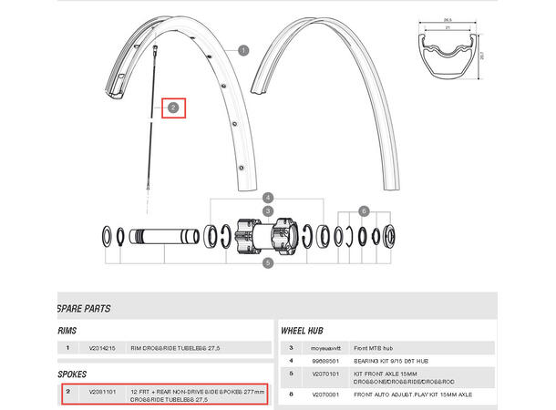 EKE MAV CROSSRIDE 27,5" TUB F+BV V2381101 